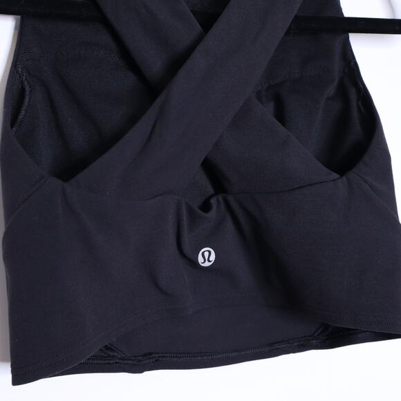LULULEMON Forward Bra C/D Cup Black Light Padding Cross Back Active Women's 4 - Picture 5 of 6